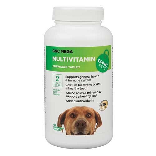 GNC Pets Mega Multivitamin for Adult Dogs - Beef Flavor 120 Tablets