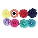 HBEDU Dog Collar Flowers Charms Accessories for Cat Puppy Pet Collars Rose Flower Grooming Decoration Pack of 8