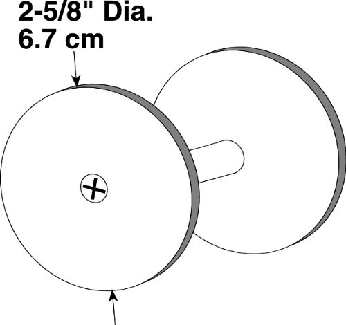Defender Security U 10888 Door Hole Cover Plate - Maintain Entry Door Security by Covering Unused Ha - //coolthings.us