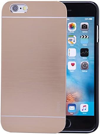 iPhone 7 Plus Case ,Design Ultra Chin Aluminum Alloy Metal Flexible Protective TPU Drop Resistant Cover For Apple(5.5 inch) (7plus-Gold)