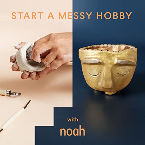 Noah DIY Pottery Kit For Beginners Craft Kit Includes Air Dry Clay
