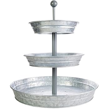 BisonHome 3 Tier Serving Tray (Large 17