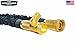 COMMANDO HOSE Heavy Duty 100 Feet Double M Expandable Hose with Solid Brass Spray Nozzle