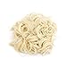 SWACC Short Messy Curly Dish Hair Bun Extension Easy Stretch hair Combs Clip in Ponytail Extension Scrunchie Chignon Tray Ponytail Hairpieces (Light Blonde-613#)