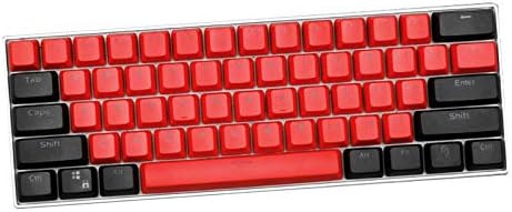 SSSLG PBT Keycap, OEM Height, 4 Color Combinations (Blue/Red/Orange/Gray), Suitable for Mechanical Keyboard Installation (MX Switch),Red