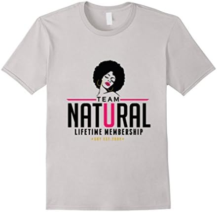Men's Hair Pride Team Natural Women's Tshirt Medium Silver
