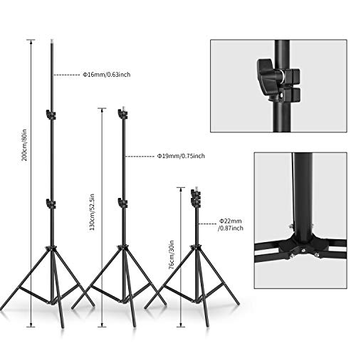 Photographic Softbox Reflective Umbrella 5500k Daylight Lasting Lighting 8.5ft x 10ft Background Support Kit, Foldable with Carrying Case, Suitable for Professional Photography Studio - Thumbnail 4