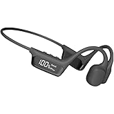 MkMallard Bone Conduction Open-Ear Swimming Headphones IP68 Waterproof, 32GB MP3 Underwater Swim Headphones for Pool, Open Water & Training