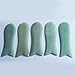 Top Plaza Gua Sha Scraping Massage Tool 100% Hand Made Natural Green Aventurine Jade Guasha Board SPA Acupuncture Therapy Massage Stones-Set of 4