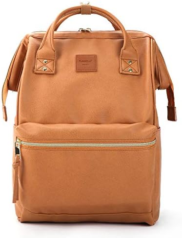 Kah&Kee Leather Backpack Diaper Bag with Laptop Compartment Travel School for Women Man 1 Kah&Kee Leather Backpack Diaper Bag with Laptop Compartment Travel School for Women Man