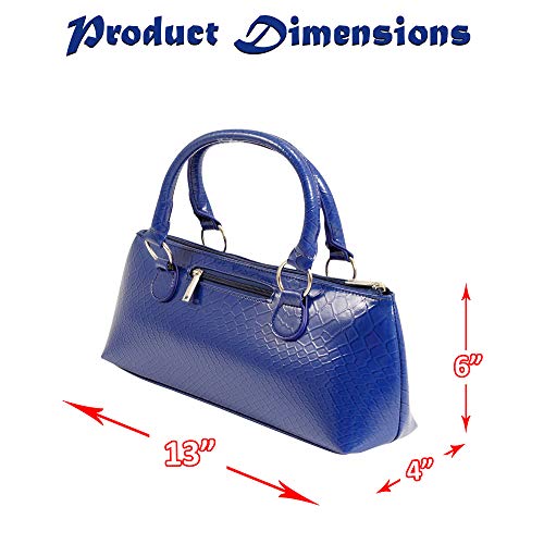 Primeware Wine Clutch Bag (Thermal Insulated) Trendy Women's Carry Tote | Holds Red & White 750mL Bottles | Trendy Fashion | Incl. Portable Waiter-Style Corkscrew (Blue Burmese)