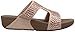 FitFlop Women's Glitzie Slide Sandal, Nude, 7 M US