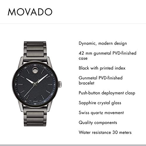 Movado-Mens-Museum-Sport-Gunmetal-Watch-with-a-Printed-Index-Dial-GreyBlack-Model-0607226