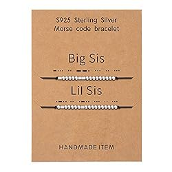 KGBNCIE Big Sis-Lil Sis Morse Code Bracelet