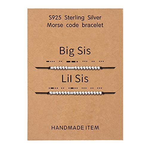 KGBNCIE Big Sis-Lil Sis Morse Code Bracelet