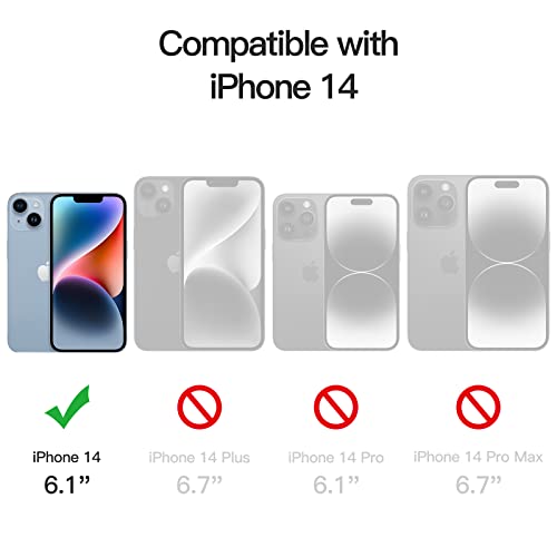 JETech Full Coverage Screen Protector For IPhone 14 6.1Inch, 9H