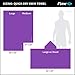 Flow Microfiber Quick Dry Swim Towel - Pool Towels for Competitive Swimming and Other Water Sports with Medium and Large Options Available (Purple, Medium (47” x 20”))