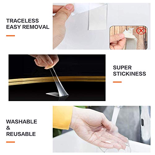 Double Sided Mounting Tape (10FT), Heavy Duty Removable Nano Adhesive