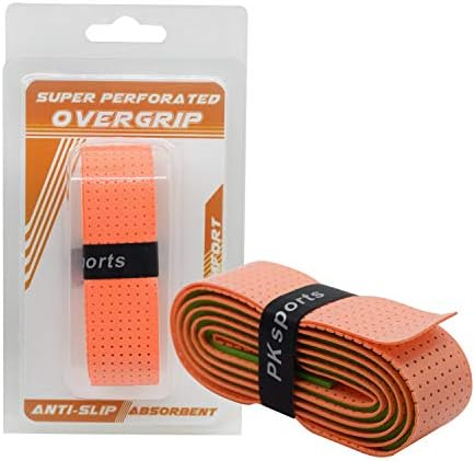 PKSP 2Pack Super Perforated Absorbent and Anti-Slip Racket Grip,Tennis Overgrip Badminton Overgrip Pickleball Overgrip