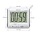 XREXS Digital Kitchen Timer Magnetic Countdown Up Cooking Timer Clock with Magnet Back and Clip, Loud Alarm, Large Display Minutes and Seconds Directly Input-White (2 Battery Included) (DC-101)