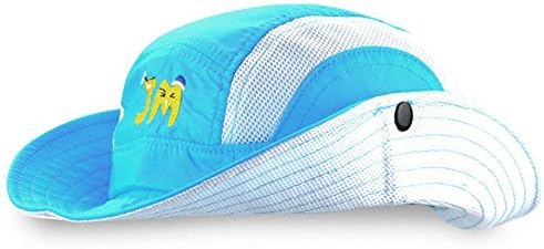 Unisex Child Wide Brim UPF 50+ Sun Protection Hat Cowboy Hat with Drawstring UV Sun Protection Hat (C)
