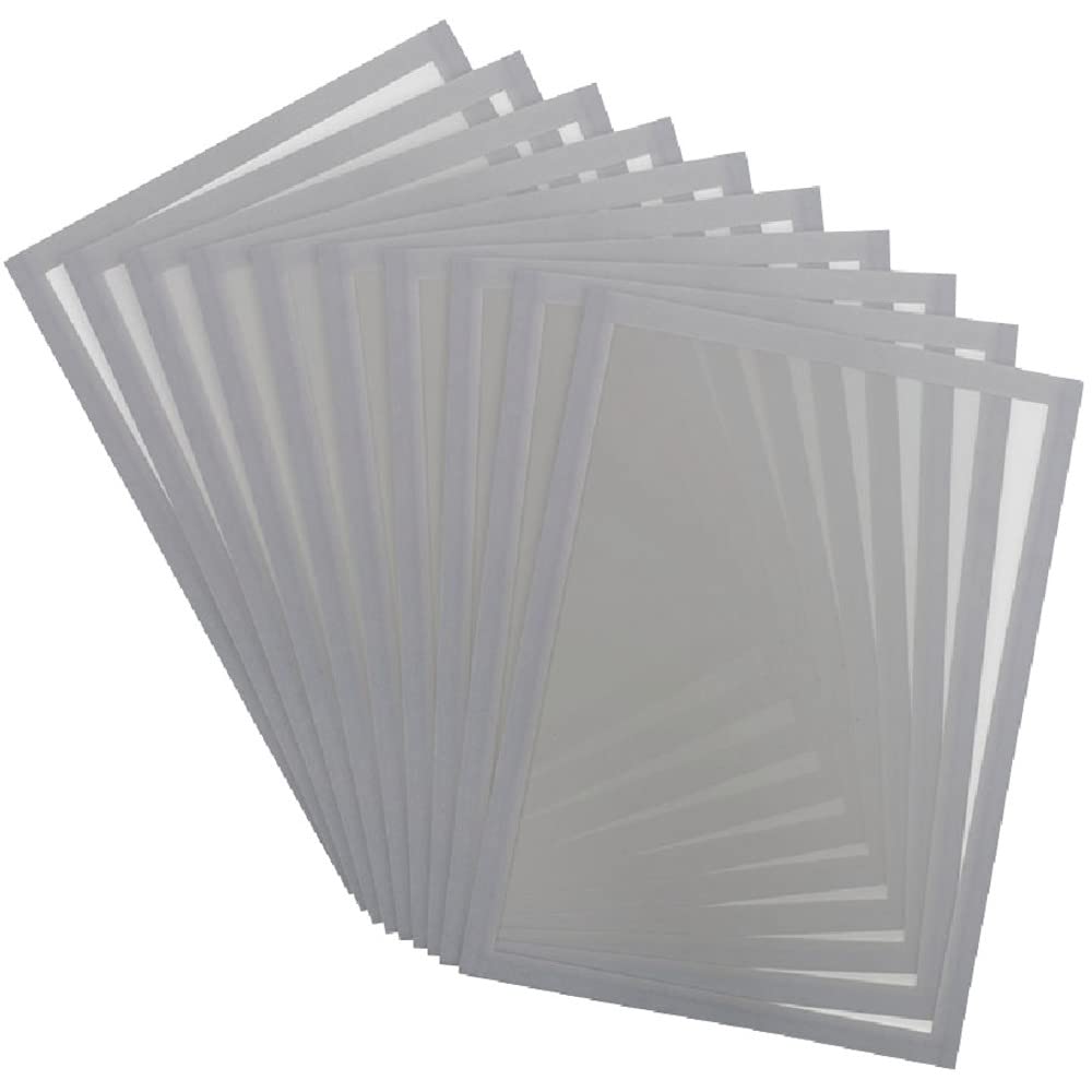 Tarifold ES 195249 – Magneto PRO 10 A3 Magnetic Information Frame for Documents, Notices, Sign, Exchange and Quick Insert – Magnetic Back Metal Surfaces, Silver Grey, 10 Units