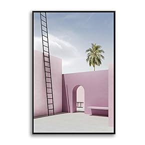 Framed Canvas Wall Art for Living Room, Bedroom Colorful Corridor Canvas Prints for Modern Home Decoration Ready to Hang - 16"x24" inches