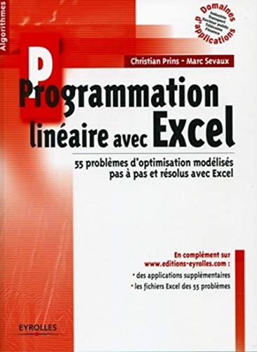 FREE Programmation linéaire avec Excel RAR
