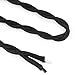 FadimiKoo Electrical Cord 18Ft Twisted Cloth Cord, 18/2 Cotton Covered Electrical Antique Wire For Vintage Bulb, Pendant Light And Other Industrial Antique DIY Projects