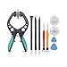 Kaisi Opening Tool Repair Kit Pry Tool Kit Suction Cup Pliers with Non-Abrasive Nylon Spudger Opening Compatible for iPhone, Samsung Galaxy, iPad, iPod and More, 9 Piece