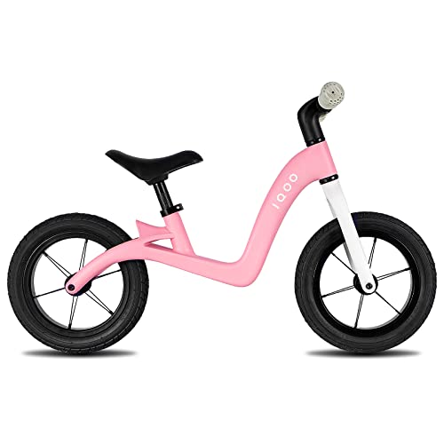 IQOO Toddler Balance Bike 2 Years Child - Ages 2 to 5 Years Old - Push Bicycle with Nylon Frame & Adjustable Seat - Gift Bike for 2-5 Boys Girls