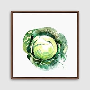 Framed Canvas Wall Art Vegetables Theme Design Canvas Prints Home Artwork Decoration for Living Room,Bedroom - 16x16 inches