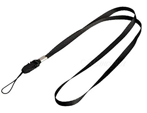 C63® Black Lanyard Neck Strap for Key ID Pass Card Badge Mobile Phone Holder Camera, MP3 Player