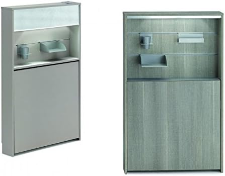 Maconi Console Series Galileo Art. 904 Finish: Light Grey – Option: Linear LED Art. 909