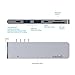 doedoeflu USB C Hub, Plug&Play type C Hub with 40Gbs Thunderbolt 3,Pass-Through Charging,USB-C Data Transfer,SD/Micro Card Reader,4k HDMI(30Hz),2 USB3.0 ports for 13”&15” MacBook Pro 2016/2017 (gray)
