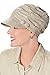Headcovers Unlimited Pleated Newsboy Hat-Caps for Women with Chemo Cancer Hair Loss