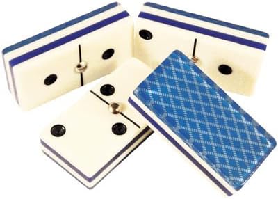 Domino Double Six Blue Bee Card Back - Deluxe Case