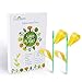 Garsum Insect Trap Yellow Houseplant Sticky Stakes Traps Fly Glue Fungus Gnats Trappers,21 Trap 7 Stakes primary