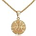 LIYALI Boy Basketball Necklace Basketball Pendant Necklace Stainless Steel Necklace Sports Necklace