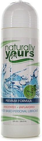 Nature Lovin Lubricants Naturally Yours Premium Formula Natural Water Based Lubricant, 8 Fluid Ounce