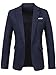 GARSEBO Men's Casual Dress Suit Slim Fit Stylish Blazer Coats Jackets Navy