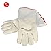 OFTEN Ultra Long Cryogenic Gloves Waterproof Protective Gloves Liquid Nitrogen Frozen Gloves Cold Storage,White,13.78