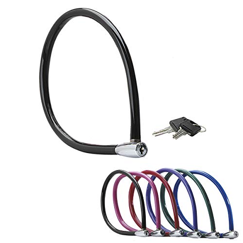 Master Lock Lucchetto Bici [Chiaivi] [55 Cm Cavo] [Esterno] [Colore Casuale] 8630-F - Ideale per Proteggere Bicicletta, Skateboard, Passeggino, Falciatore, Attrezzature Sportive, Multicolore