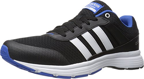 adidas Performance Men's Cloudfoam Vs City Running Shoe, Black/White/Satellite, 10.5 M US
