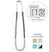 Goobie Baby Sophie Silicone Teething Necklace for Mom to Wear, Safe BPA Free Beads to Chew - Light Blue/Grey/Marble/Navy