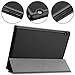 xindayi Huawei MediaPad T5 10 Case - Ultra Slim Tri-Fold Leather Smart-Shell Stand Cover for Huawei MediaPad T5 10.0 Inch (Black)