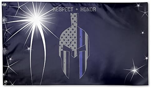 Spartan American Flag Police Lives Matter Large 3 X 5 Feet Officially Licensed Flags 3-Feet By 5-Feet