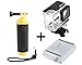 ADIKA Water Sports set for GoPro Floating Handle Hand Grip Monopod + 40m Clear for GoPro Hero LCD Waterproof Case Housing Skeleton (For GoPro Hero 3/3+/4) + LCD Touch Backdoor Accessories Bundle Kit