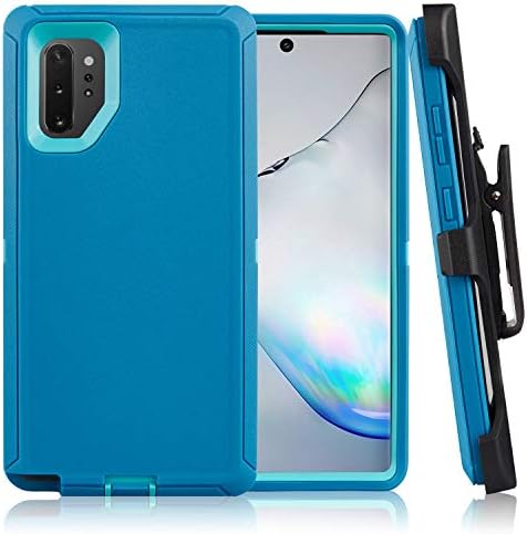 Galaxy Note 10+ Case CaseStro Rugged Series for Samsung Galaxy Note 10+ Plus Case Full Cover Heavy Duty Defender Armor 360 Protection [Shock Proof] with Belt Clip Holster and Kickstand (Blue Teal)