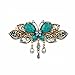 Sankuwen Women Retro Butterfly Style Hair Clips Beauty Tools (Blue)